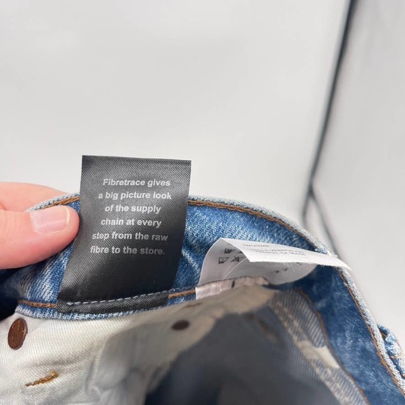 Reformation Cynthia High Rise Straight Jeans Womens 26 Colorado Button Fly New - Picture 10 of 14